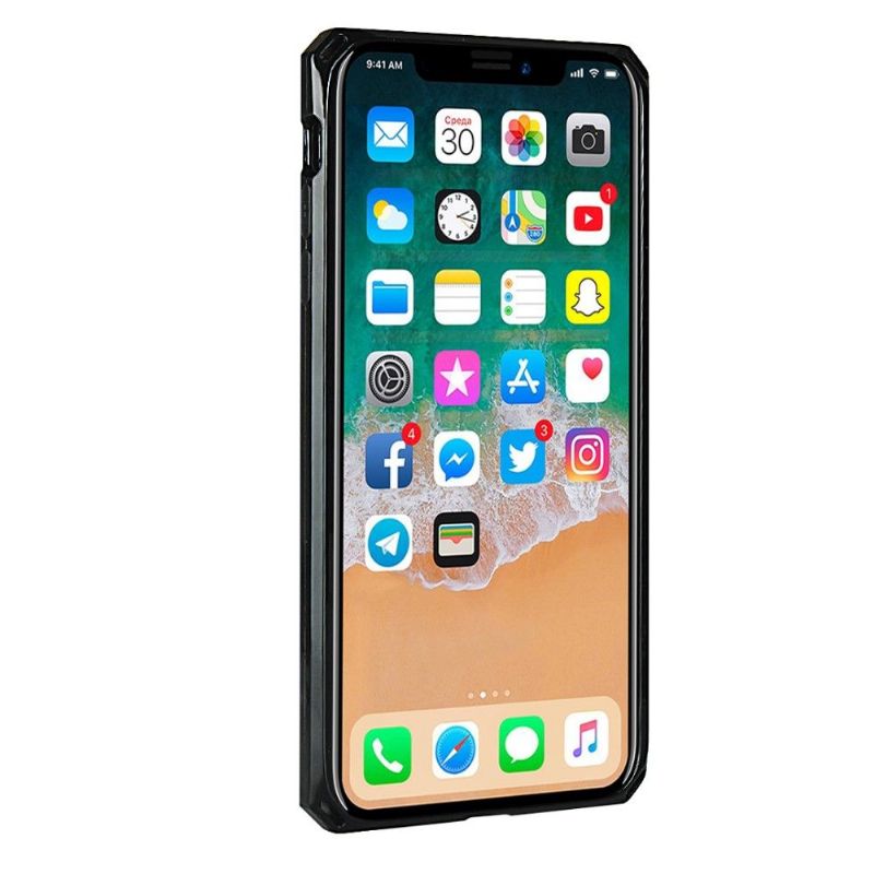Kryt Na iPhone X / XS Kožený Držitel Karty