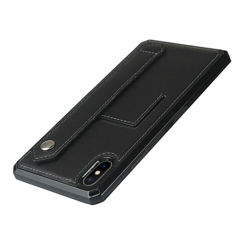 Kryt Na iPhone X / XS Kožený Držitel Karty