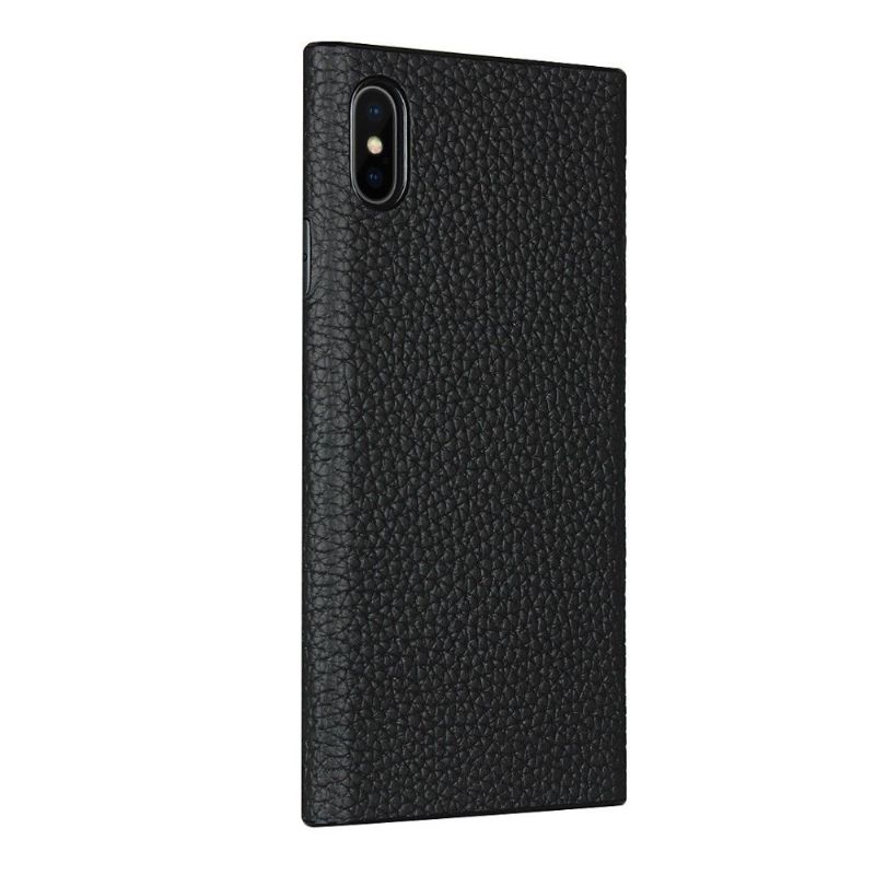 Kryt Na iPhone X / XS Kožený Efekt S Páskem