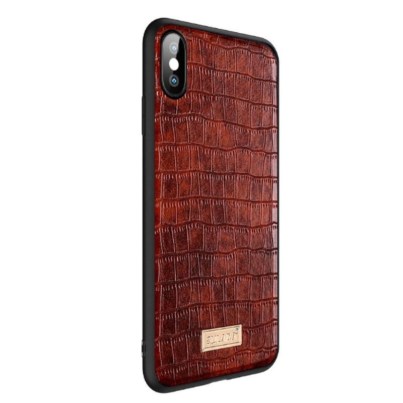Kryt Na iPhone X / XS Kožený Efekt Sulada Croc