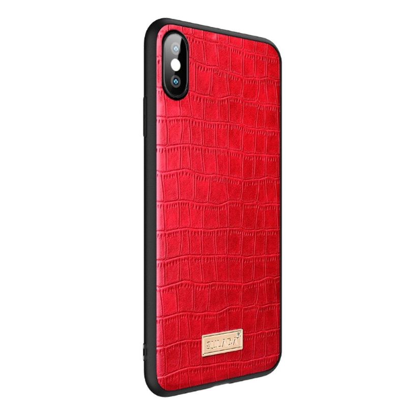 Kryt Na iPhone X / XS Kožený Efekt Sulada Croc