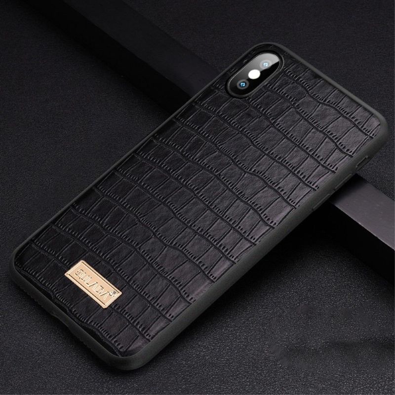 Kryt Na iPhone X / XS Kožený Efekt Sulada Croc