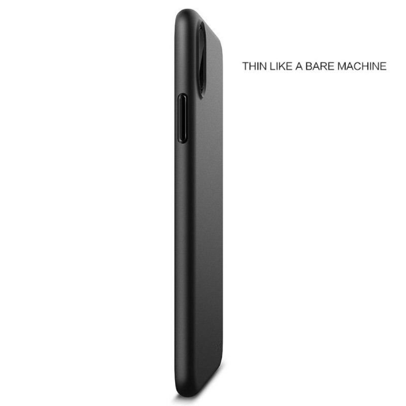 Kryt Na iPhone X / XS Matný Gelový Lak - Černý