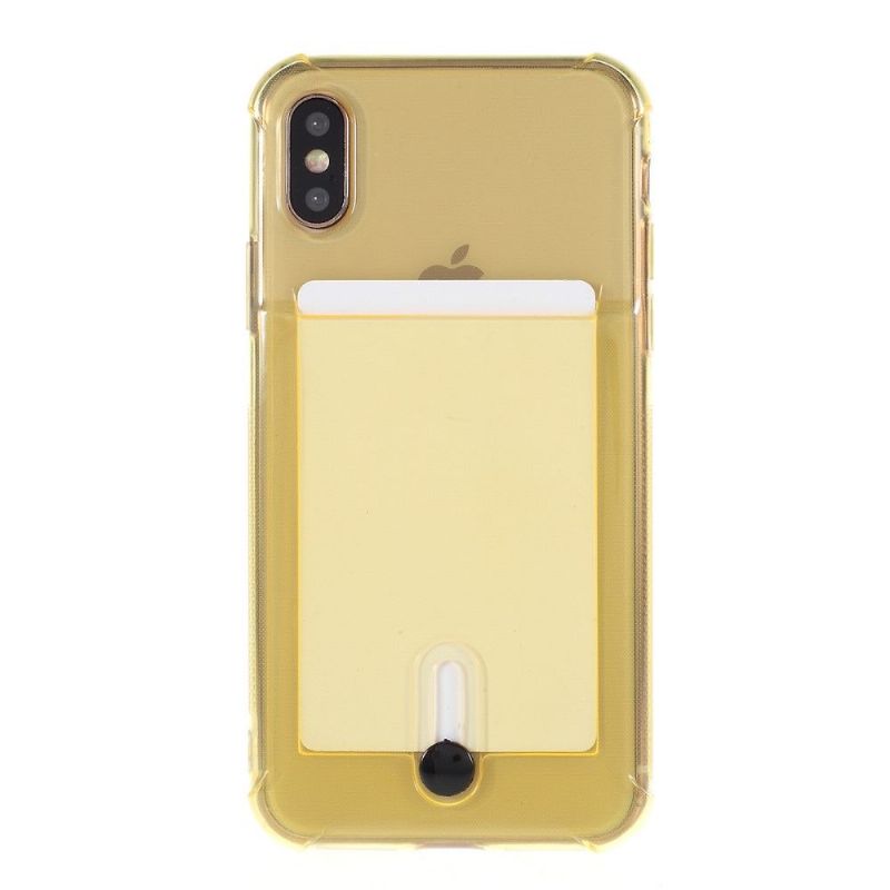 Kryty Na Mobil Na iPhone X / XS Transparentní Držitel Karty