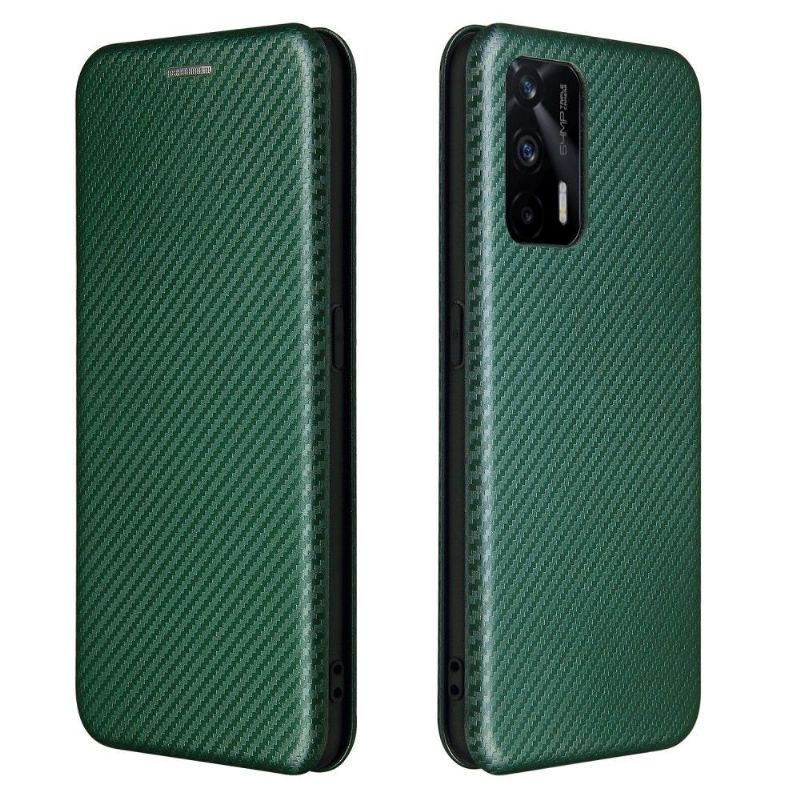 Flipové Pouzdro Na Realme GT 5G Umělá Kůže Ve Stylu Uhlíkových Vláken