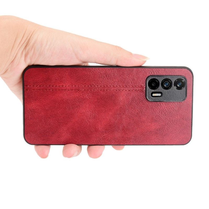 Kryt Na Realme GT 5G Kožený Efekt
