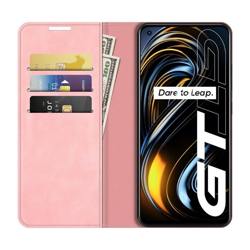 Pouzdra Na Realme GT 5G Funkce Stojanu Z Umělé Kůže