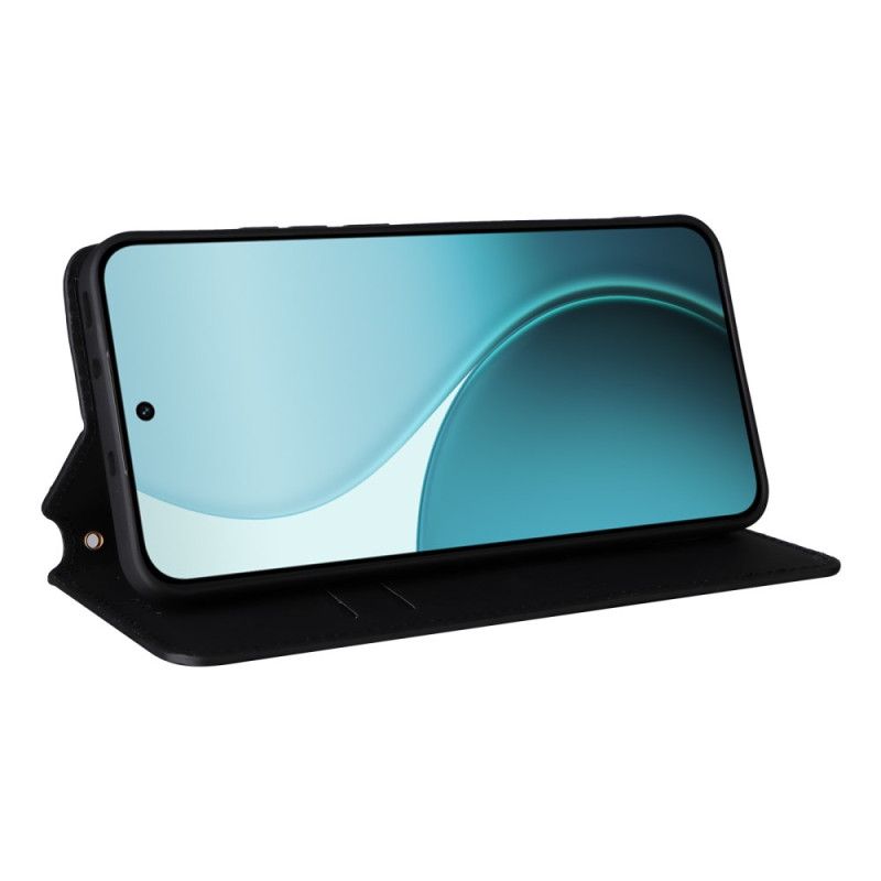 Kožené Pouzdro Folio Oppo Reno 14 Pro 5g Lesklý Diamantový Vzor