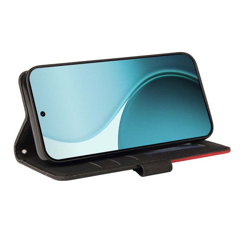 Kožený Kryt Oppo Reno 14 Pro 5g Dvoubarevný Vzor