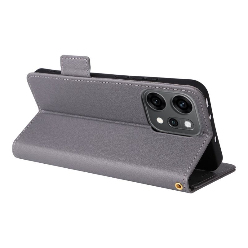 Peněženková Pouzdra Oppo Reno 14 Pro 5g Kryty Na Mobil Textura Liči S Řemínkem