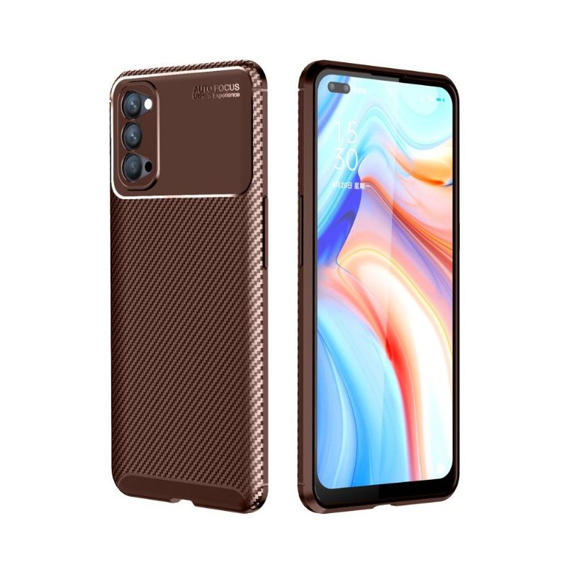 Kryt Na Oppo Reno 4 5G Efekt Uhlíkových Vláken