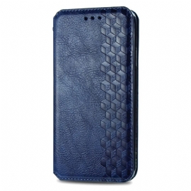 Kožené Pouzdro Folio Google Pixel 8a Diamantový Vzor Se Semišovým Efektem