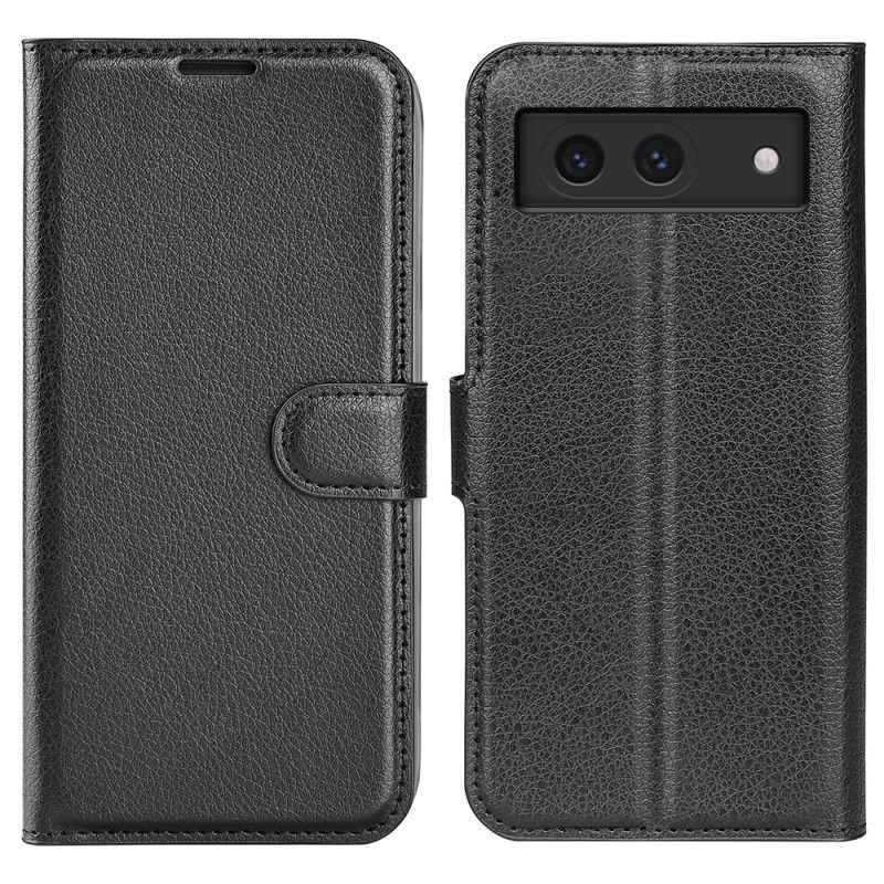 Kožený Kryt Google Pixel 8a Klasická Umělá Kůže Litchi