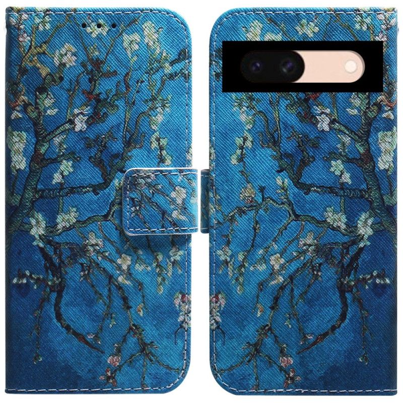 Kožený Kryt Google Pixel 8a Květy Meruněk