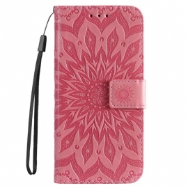 Kožený Kryt Google Pixel 8a Mandala S Popruhem