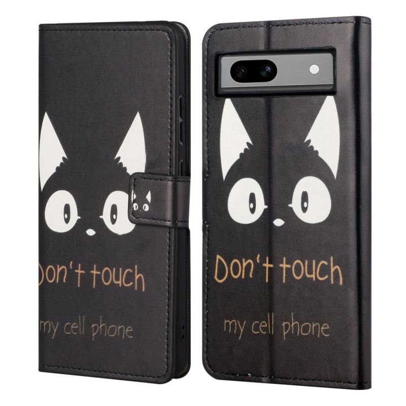 Kožený Kryt Google Pixel 8a Nedotýkejte Se Mého Mobilního Telefonu