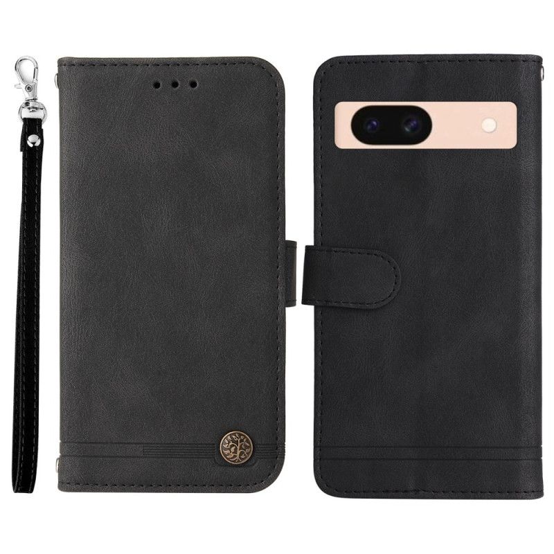 Kožený Kryt Google Pixel 8a Stylový S Popruhem