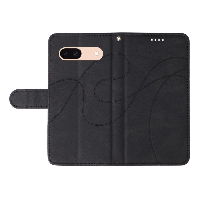 Kožený Kryt Google Pixel 8a Vlnité Linky V Lainère