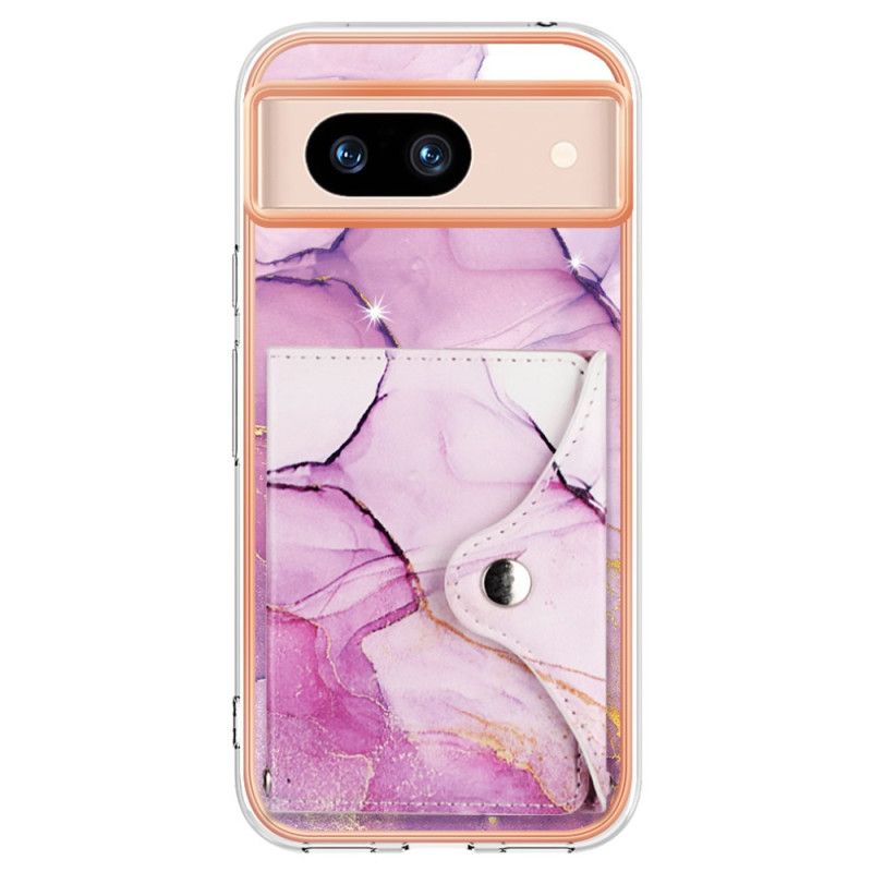 Kryt Google Pixel 8a Kryty Na Mobil Mramorový Efekt S Držákem Karty