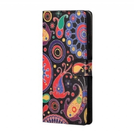 Peněženková Pouzdra Google Pixel 8a Kryty Na Mobil Galaxy Pattern