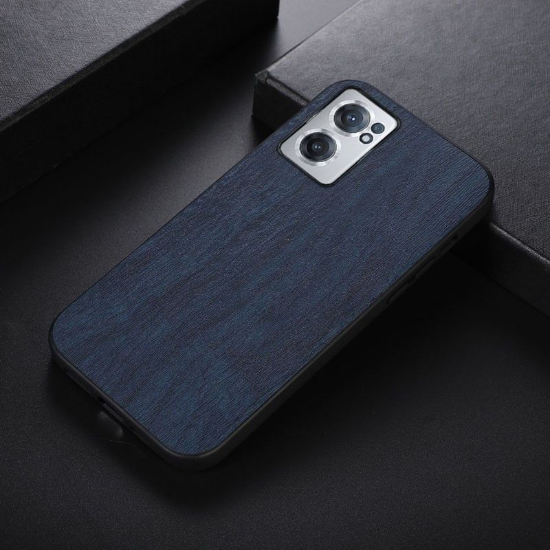 Kryt Na OnePlus Nord CE 2 5G Kožený Efekt Se Vzhledem Dřeva