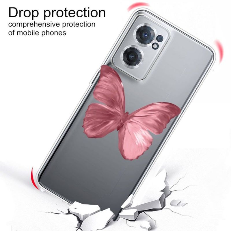 Kryt Na OnePlus Nord CE 2 5G Růžový Motýl