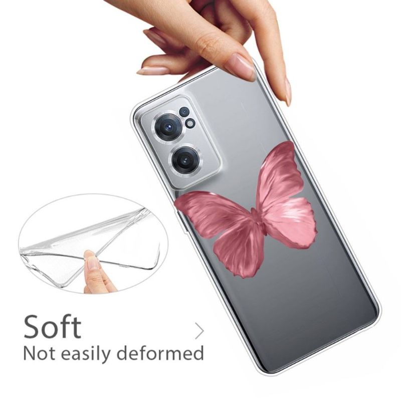 Kryt Na OnePlus Nord CE 2 5G Růžový Motýl