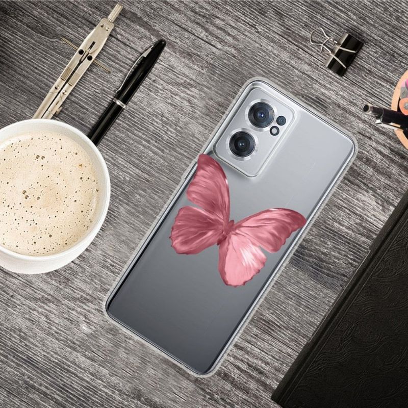 Kryt Na OnePlus Nord CE 2 5G Růžový Motýl