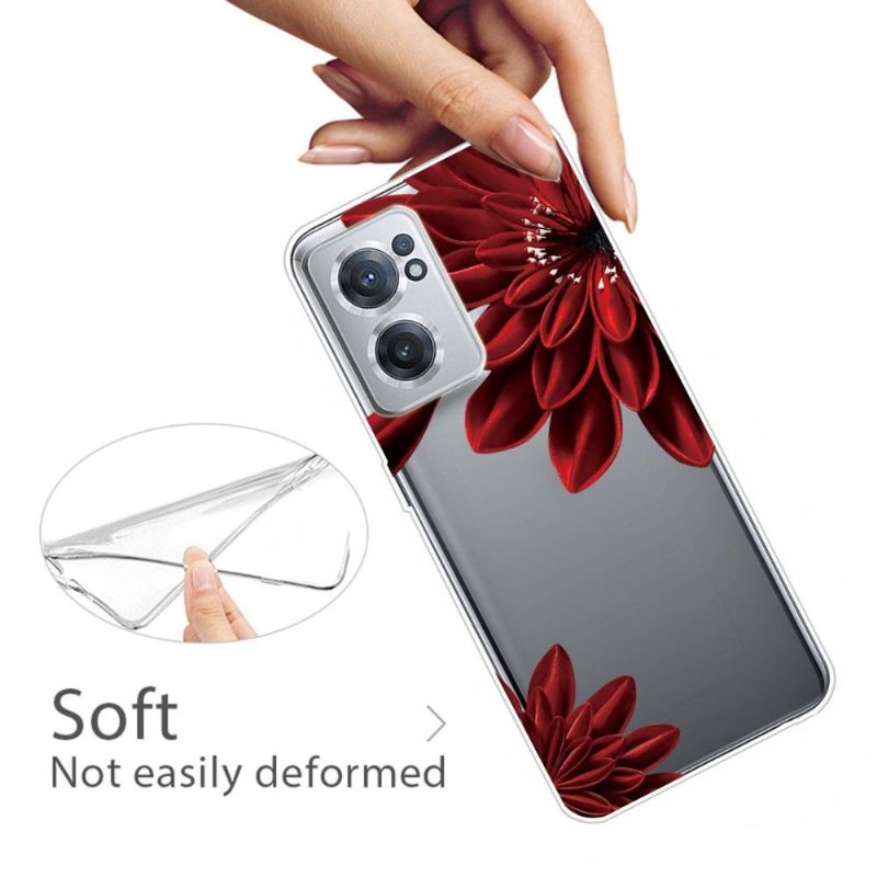 Kryt Na OnePlus Nord CE 2 5G Červené Okvětní Lístky