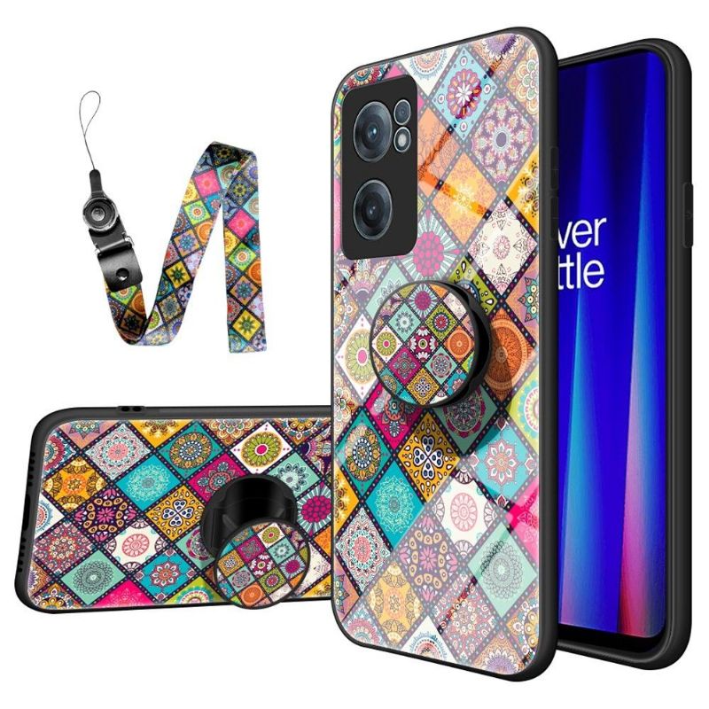 Kryty Na Mobil Na OnePlus Nord CE 2 5G Mandalový Kaleidoskop Se Stojanem