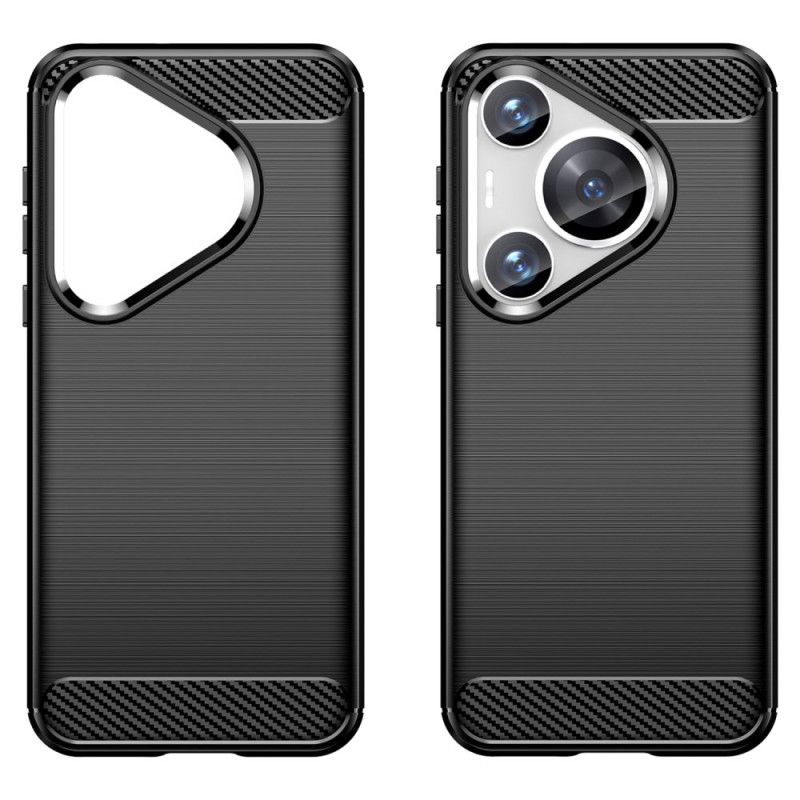Kryt Huawei Pura 70 Pro Kryty Na Mobil Kartáčované Uhlíkové Vlákno