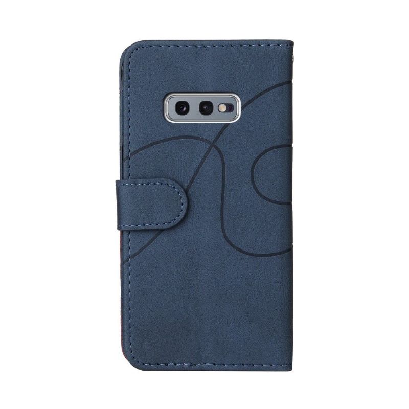 Flipové Pouzdro Na Samsung Galaxy S10e Dvoubarevné Umělecké