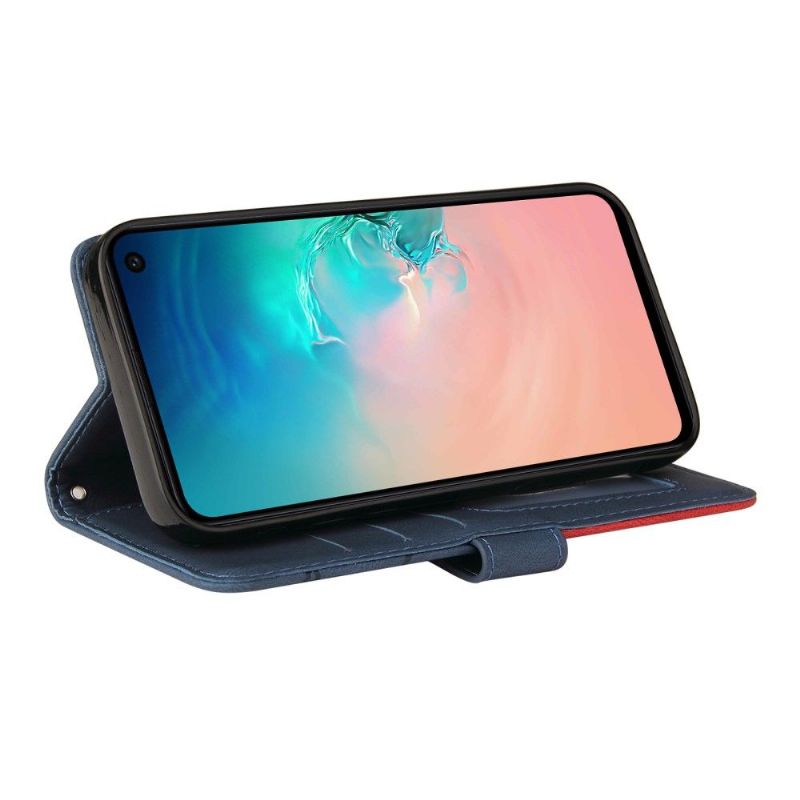 Flipové Pouzdro Na Samsung Galaxy S10e Dvoubarevné Umělecké