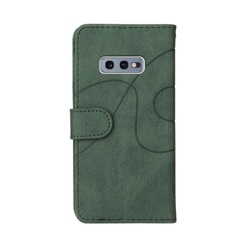 Flipové Pouzdro Na Samsung Galaxy S10e Dvoubarevné Umělecké