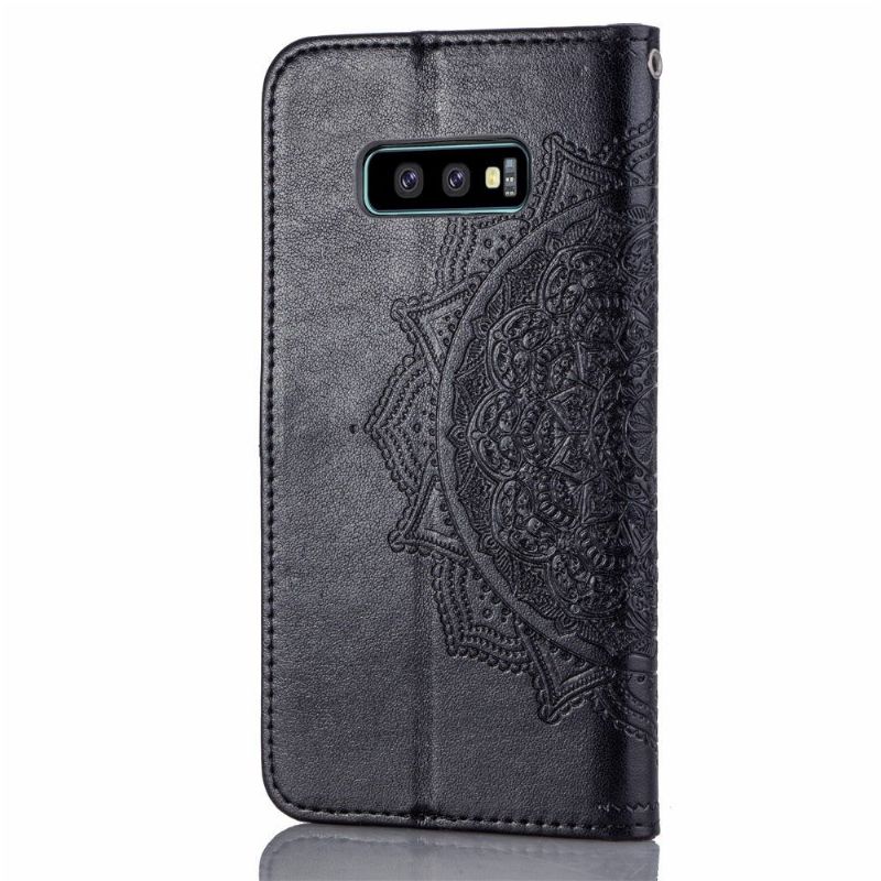 Flipové Pouzdro Na Samsung Galaxy S10e Mandala Z Umělé Kůže