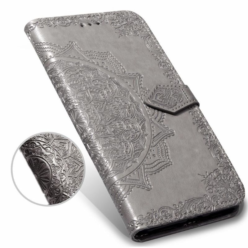 Flipové Pouzdro Na Samsung Galaxy S10e Mandala Z Umělé Kůže
