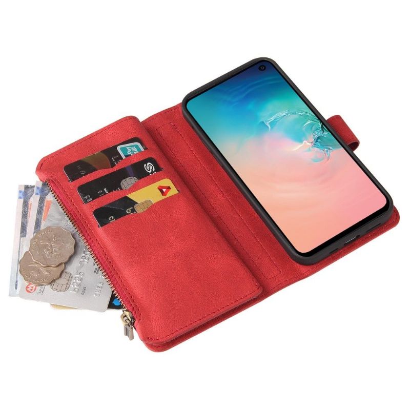 Flipové Pouzdro Na Samsung Galaxy S10e Peněženkové Pouzdro Na Lana