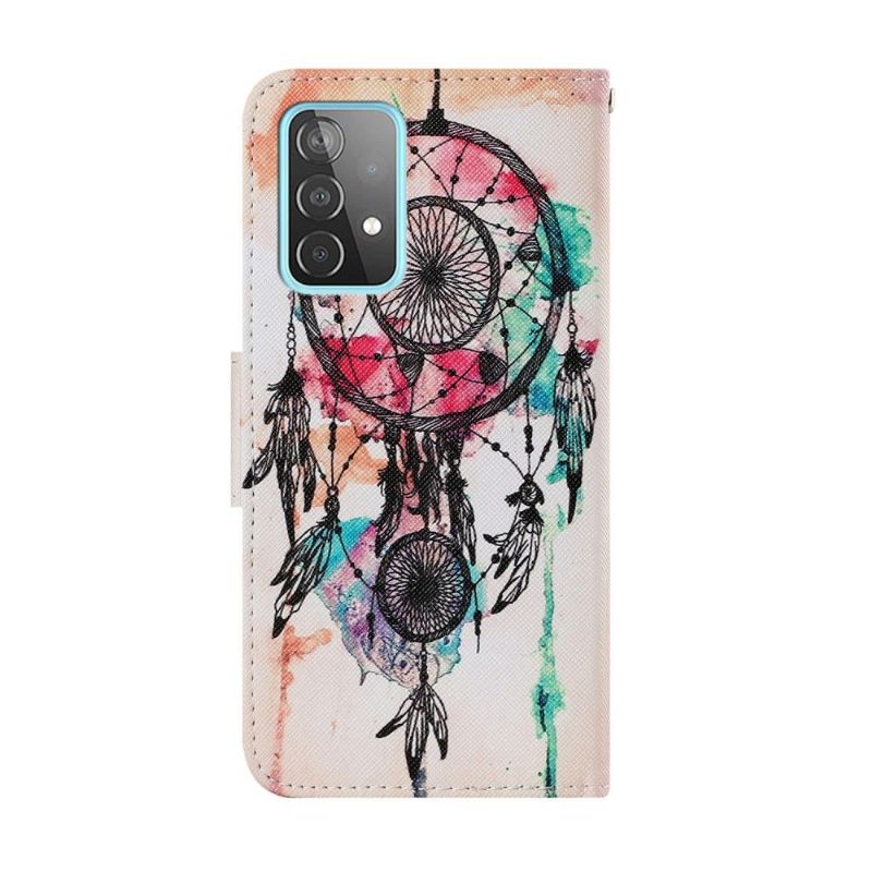 Flipové Pouzdro Na Samsung Galaxy A52 5G / A52 4G / A52s 5G Akvarelový Lapač Snů