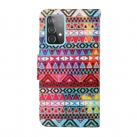 Flipové Pouzdro Na Samsung Galaxy A52 5G / A52 4G / A52s 5G Aztécký