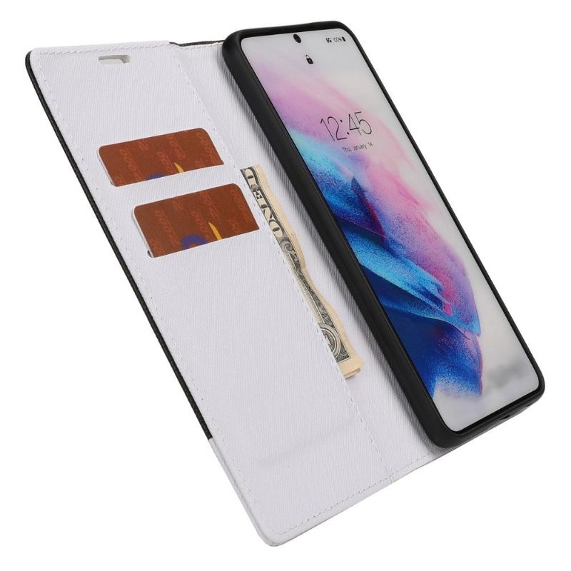 Flipové Pouzdro Na Samsung Galaxy A52 5G / A52 4G / A52s 5G Dvoubarevné Rovnátka