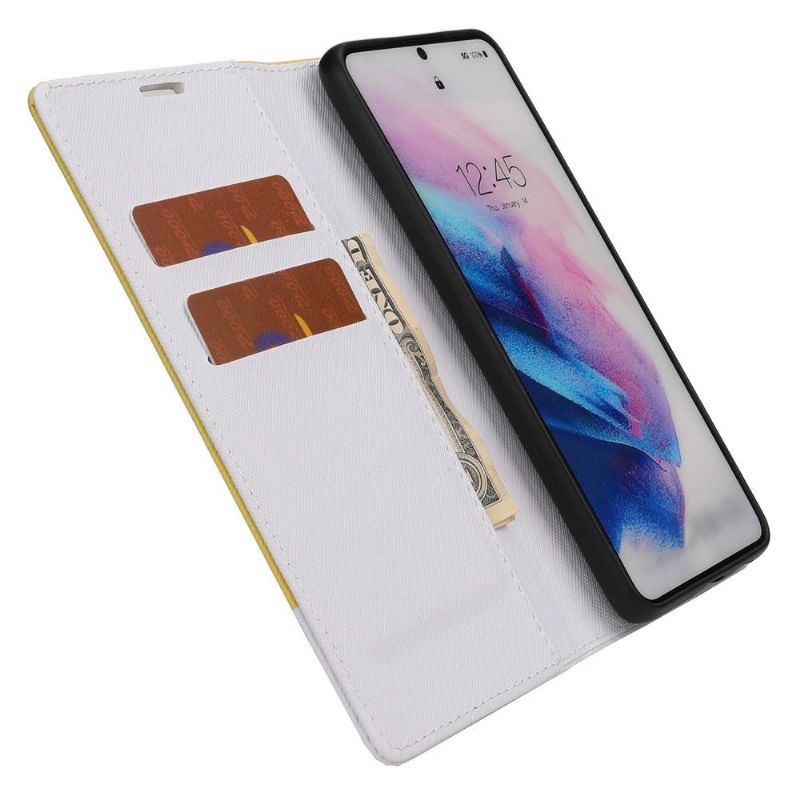 Flipové Pouzdro Na Samsung Galaxy A52 5G / A52 4G / A52s 5G Dvoubarevné Rovnátka