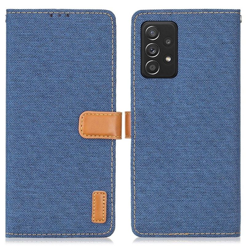 Flipové Pouzdro Na Samsung Galaxy A52 5G / A52 4G / A52s 5G Efekt Plátna Oxford