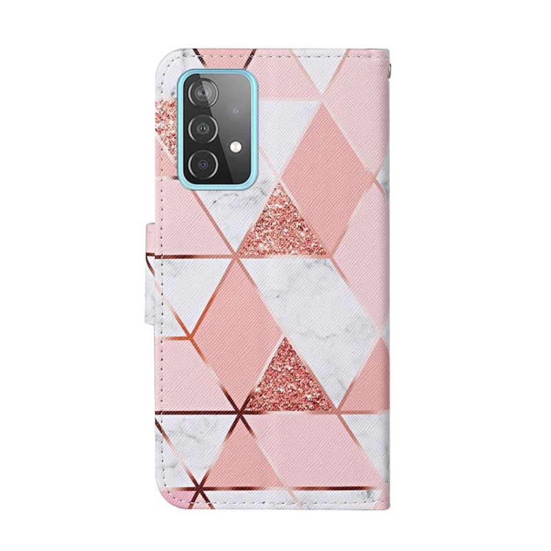 Flipové Pouzdro Na Samsung Galaxy A52 5G / A52 4G / A52s 5G Elegantní Geometrie
