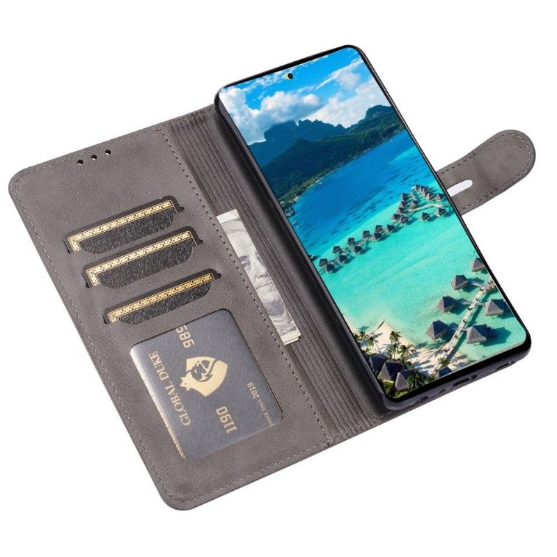 Flipové Pouzdro Na Samsung Galaxy A52 5G / A52 4G / A52s 5G Koťátko S Efektem Matné Kůže