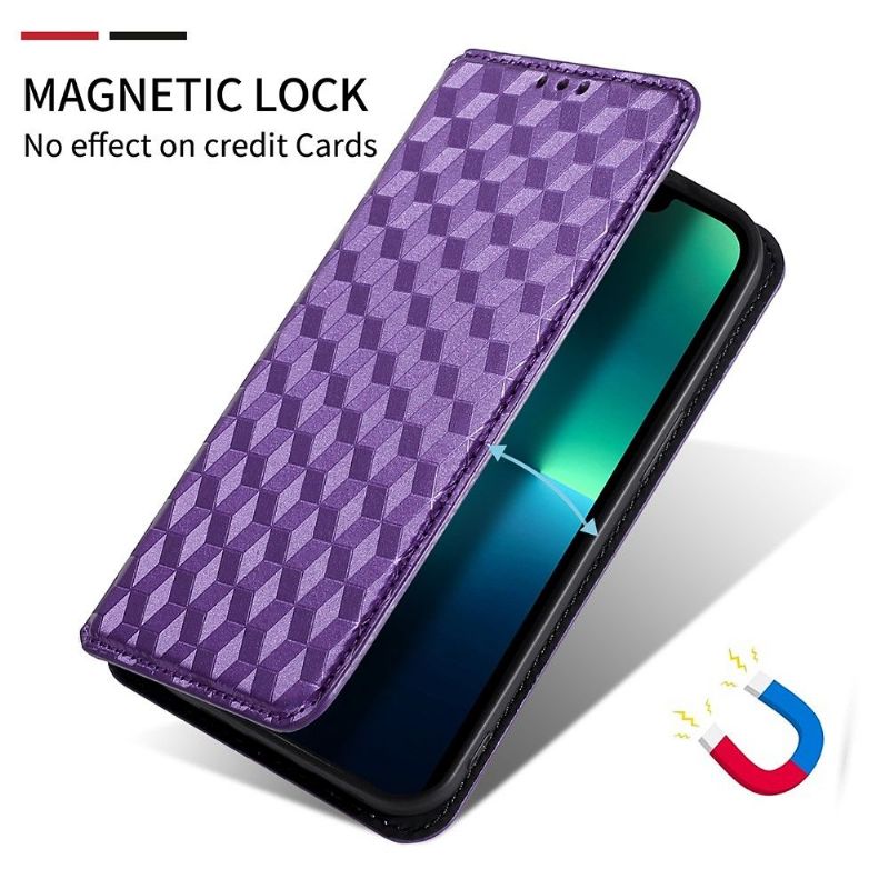 Flipové Pouzdro Na Samsung Galaxy A52 5G / A52 4G / A52s 5G Kožené Pouzdro Návrh Geometrie