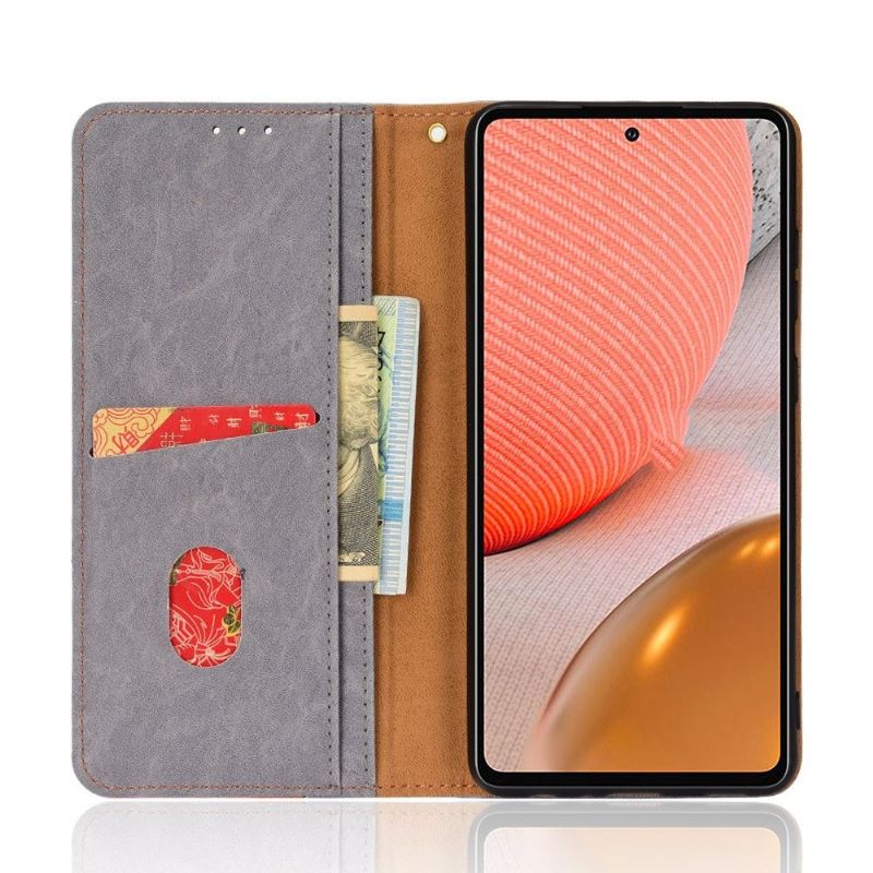 Flipové Pouzdro Na Samsung Galaxy A52 5G / A52 4G / A52s 5G Kožené Pouzdro Retro Umělá Kůže
