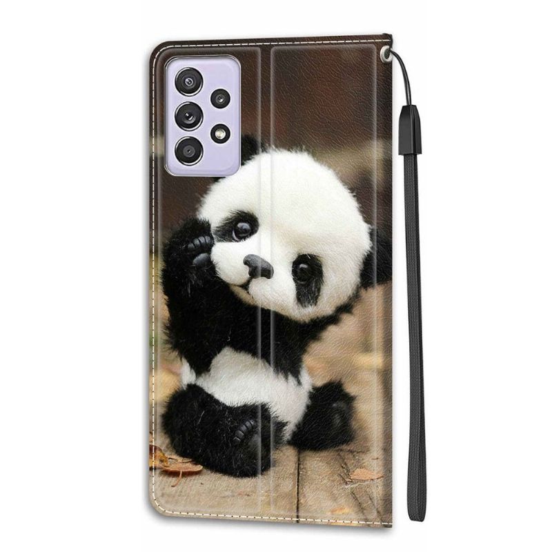 Flipové Pouzdro Na Samsung Galaxy A52 5G / A52 4G / A52s 5G Malá Panda