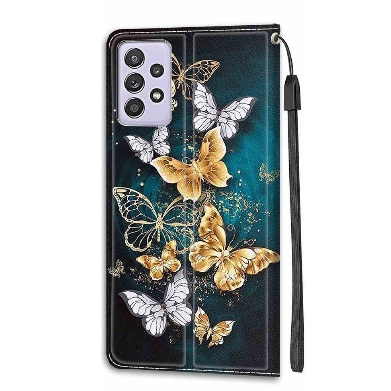Flipové Pouzdro Na Samsung Galaxy A52 5G / A52 4G / A52s 5G Motýli