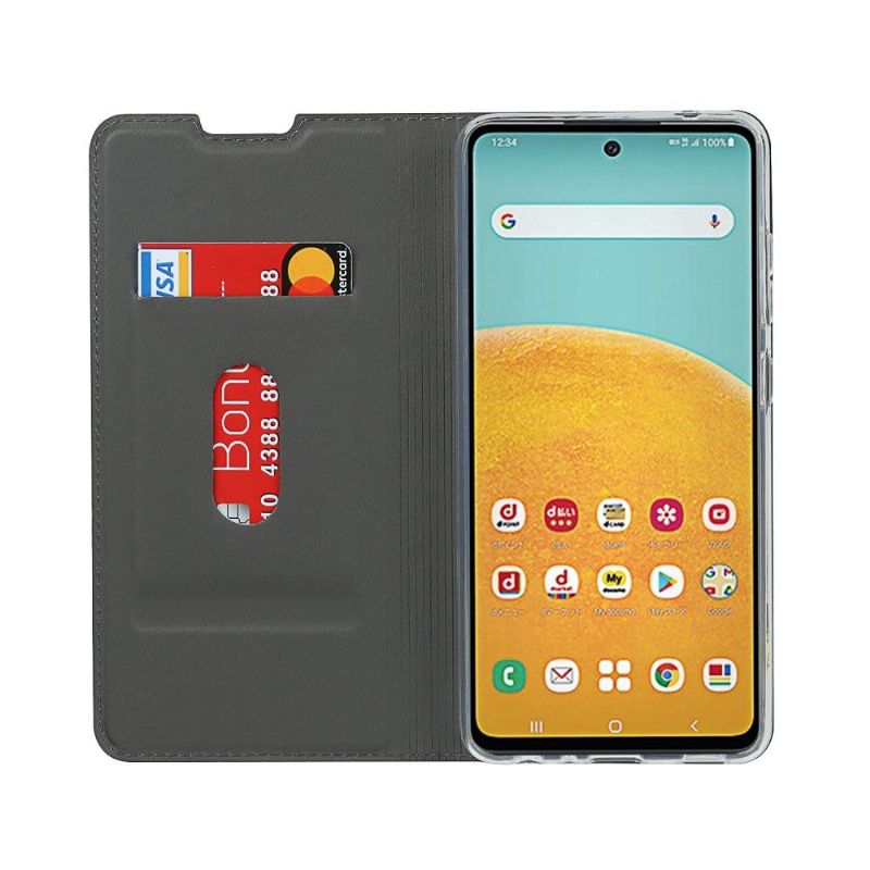 Flipové Pouzdro Na Samsung Galaxy A52 5G / A52 4G / A52s 5G Obchodní Imitace Kůže