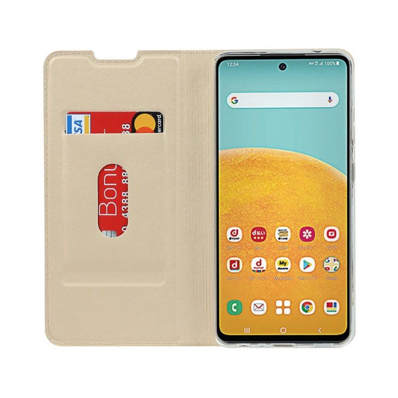 Flipové Pouzdro Na Samsung Galaxy A52 5G / A52 4G / A52s 5G Obchodní Imitace Kůže